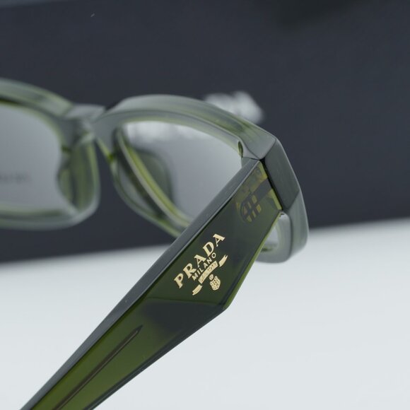 Prada PRB05V 19Z1O1 Rectangle Eyeglasses 54mm - Transparent Bottle - Picture 7 of 10